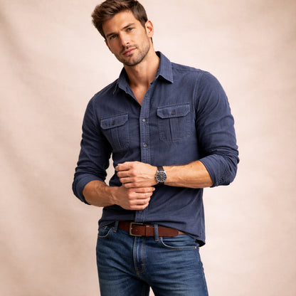 Men's Corduroy Button Down Shirt