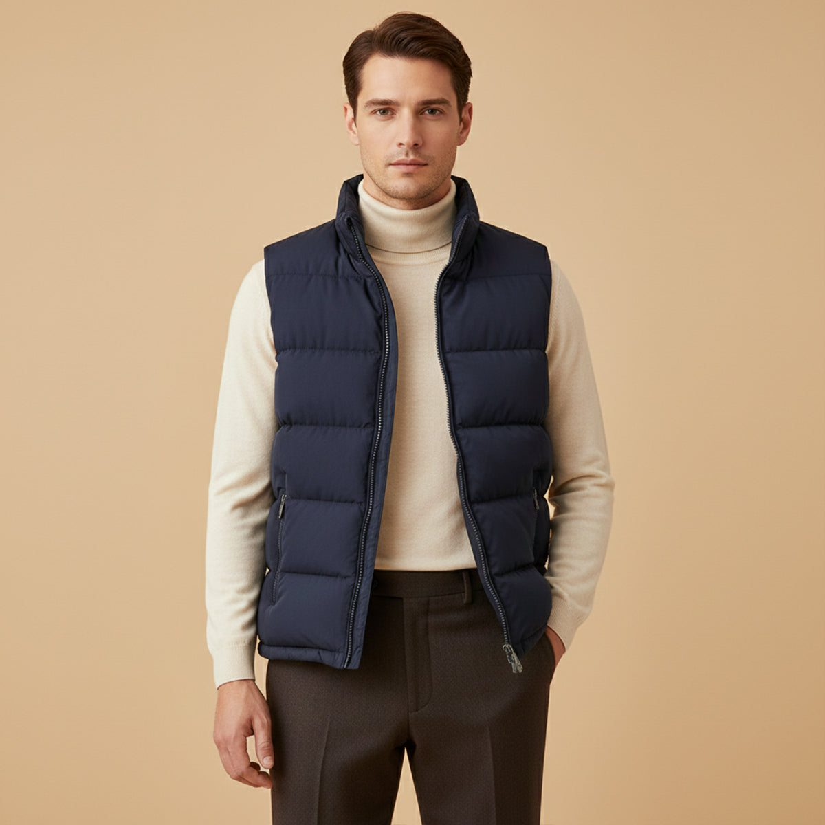 Men's Padded Winter Puffer Gilet