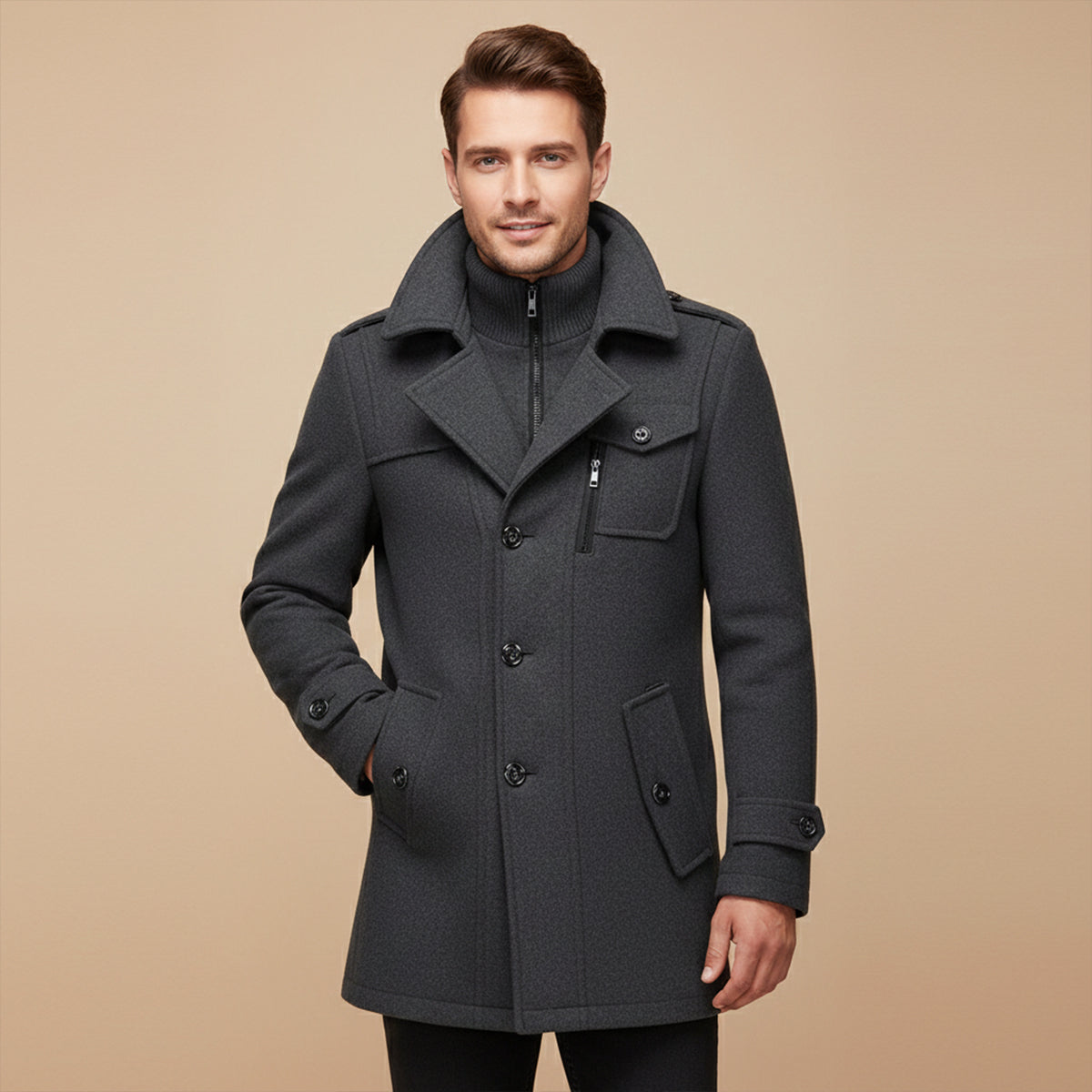Men's Smart Winter Zip Jacket