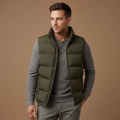 Men's Padded Winter Puffer Gilet