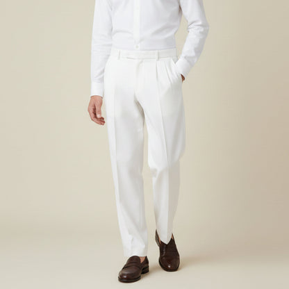 Men's Linen Loose Fit Pants Breathable Beige