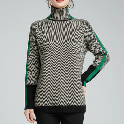 Katherine | Women's Spring  Chevron Pattern Sweater
