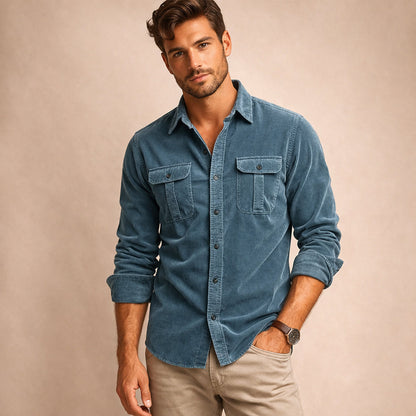 Men's Corduroy Button Down Shirt