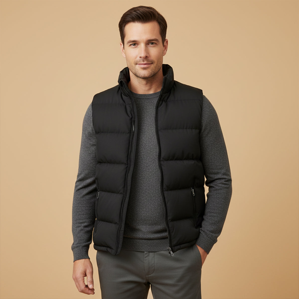 Men's Padded Winter Puffer Gilet
