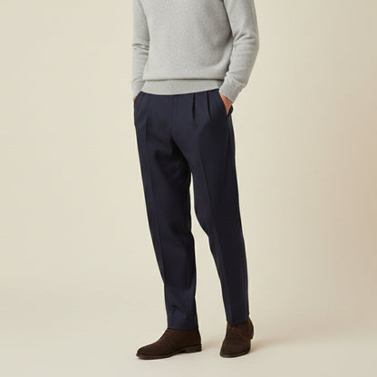 Men's Linen Loose Fit Pants Breathable Beige