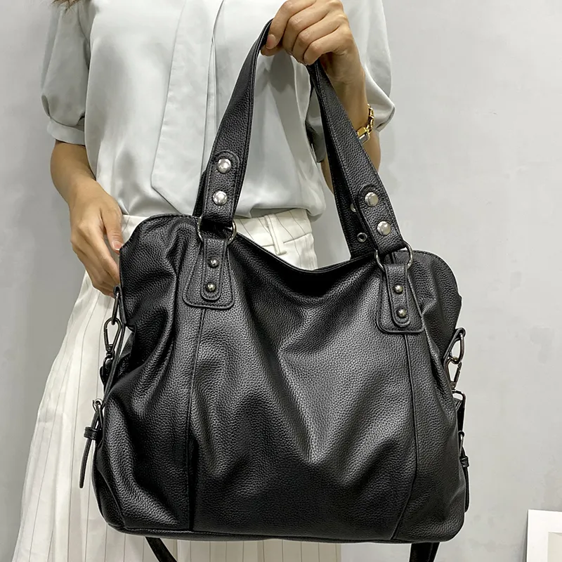 Lunelle Women's Large Leather Handbag Soft