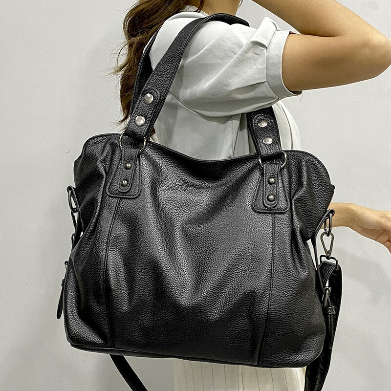 Lunelle Women's Large Leather Handbag Soft