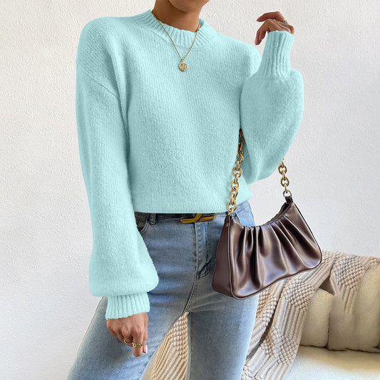 Women's Crew Neck Sweater Relaxed Fit - Vonnera