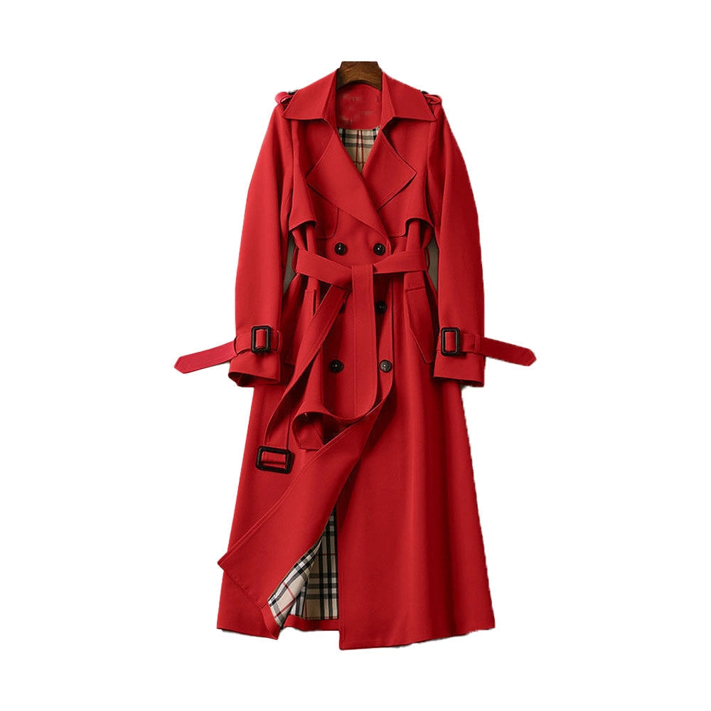 Image of Sarah | Women's Belted Long Trench Coat