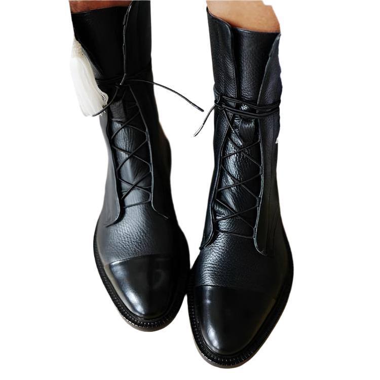 Women's Mid Calf Boots Closed Toe