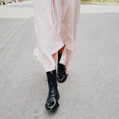 Women's Mid Calf Boots Closed Toe