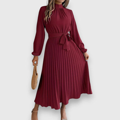 Women's High Neck Midi Dress