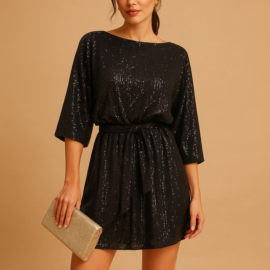 Vivienne Women's Sequin Party Dress Elegant Fit - 
Fashinoza