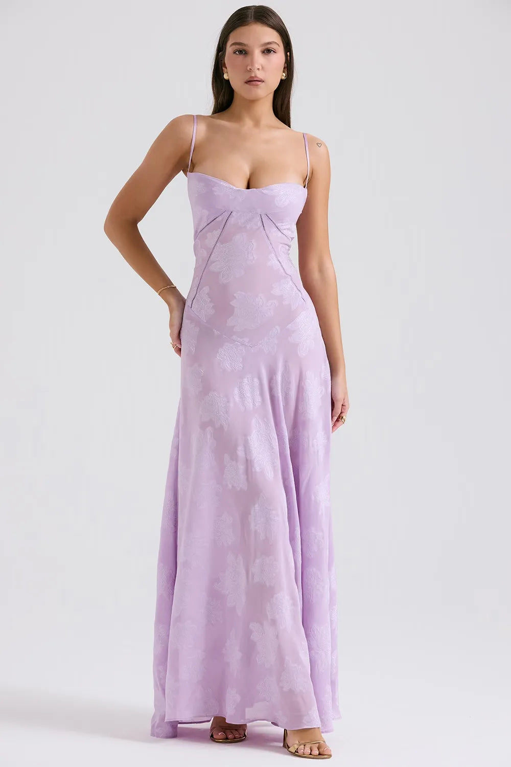 Women's Long Summer Dress Open Back Adjustable Straps
