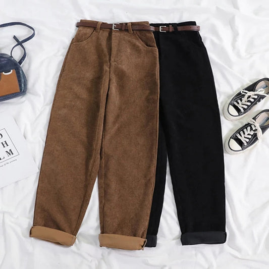 Women's Corduroy Pants - Fashinoza