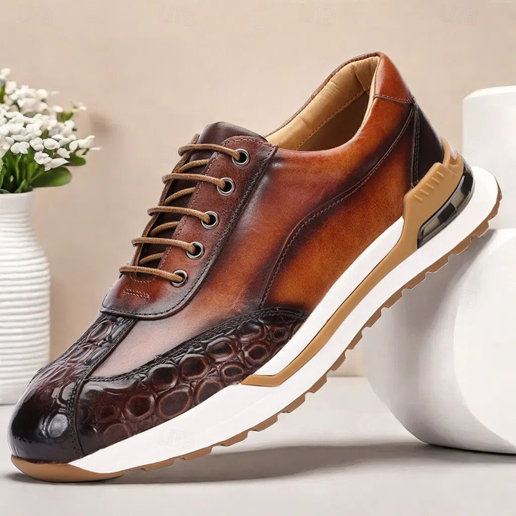 Shane Men's Orthopedic Sneakers Lace-Up - Fashinoza