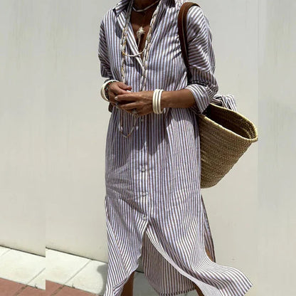 Women's Button Down Midi Dress
