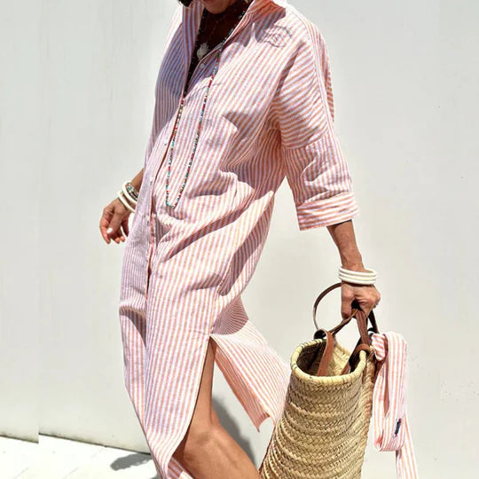 Women's Button Down Midi Dress