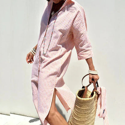 Women's Button Down Midi Dress