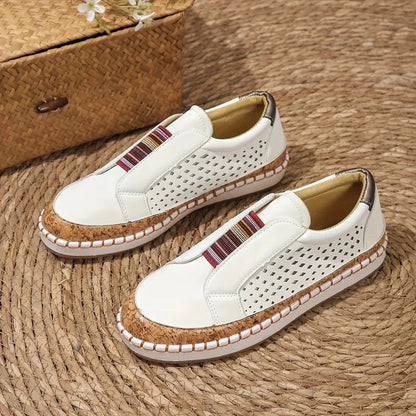 Women's Casual Shoes Leather Comfortable - Fashinoza