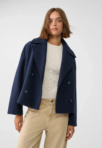 Women's Wool Look Cropped Jacket