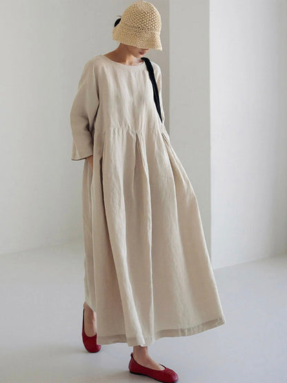 Women's A-Line Maxi Dress Casual - Fashinoza