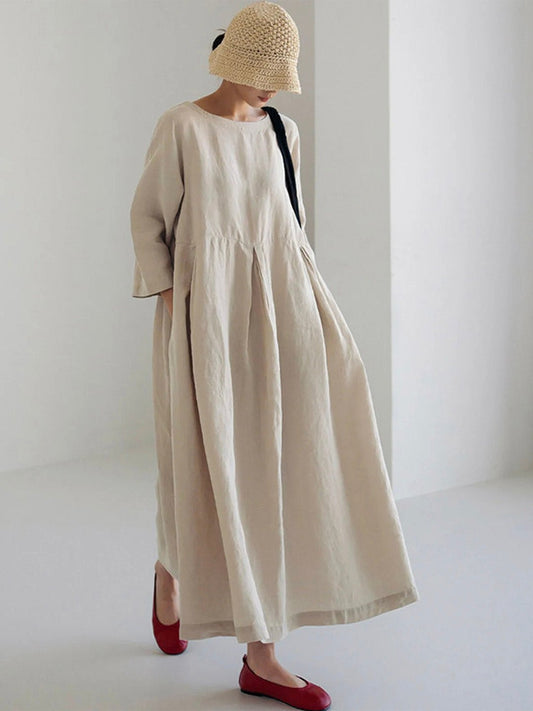 Women's A-Line Maxi Dress Casual - Fashinoza