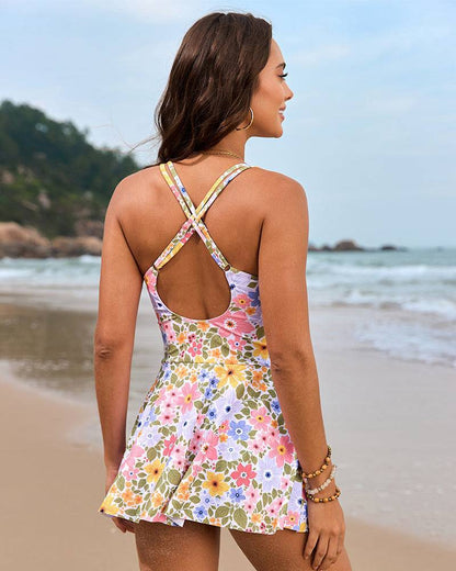 Women's Flattering Swim Dress Swimsuit