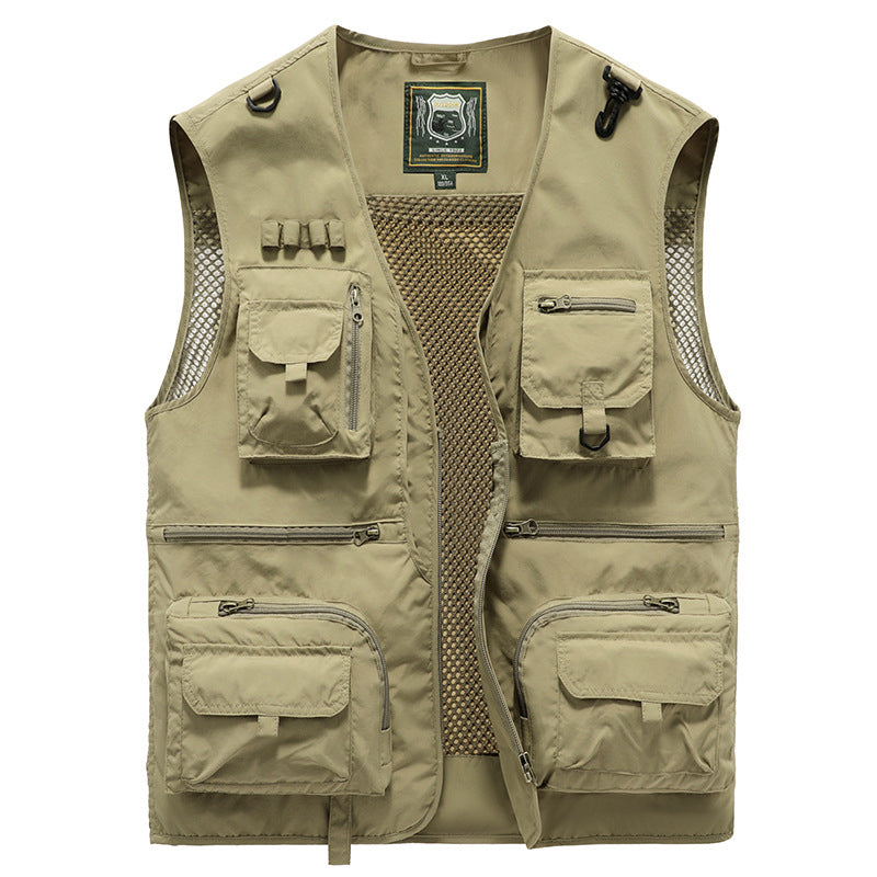 Men's Summer Vest Multi Pocket Design - Fashinoza