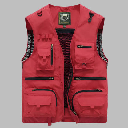 Men's Summer Vest Multi Pocket Cotton - Fashinoza