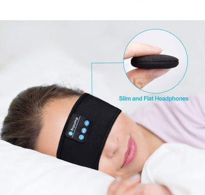 Sleep Headband Soft Breathable Black