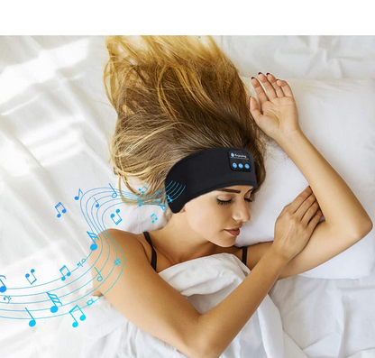 Sleep Headband Soft Breathable Black