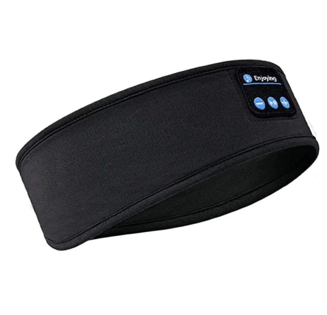 Sleep Headband Soft Breathable Black - 
Fashinoza