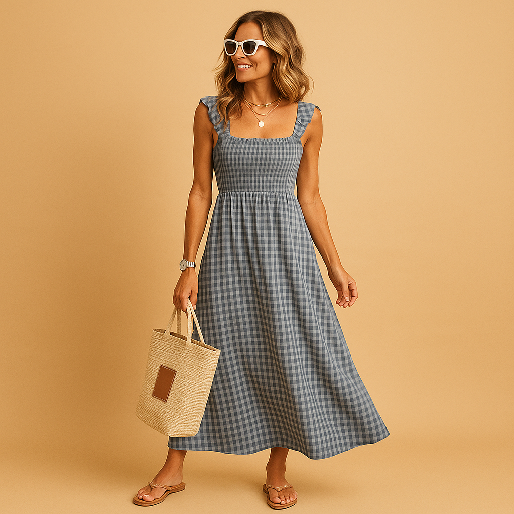 Women's Sleeveless Summer Dress Flowy Fit - 
Fashinoza