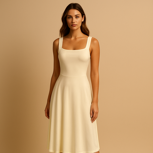Women's Sleeveless Minimalist Dress - 
Fashinoza