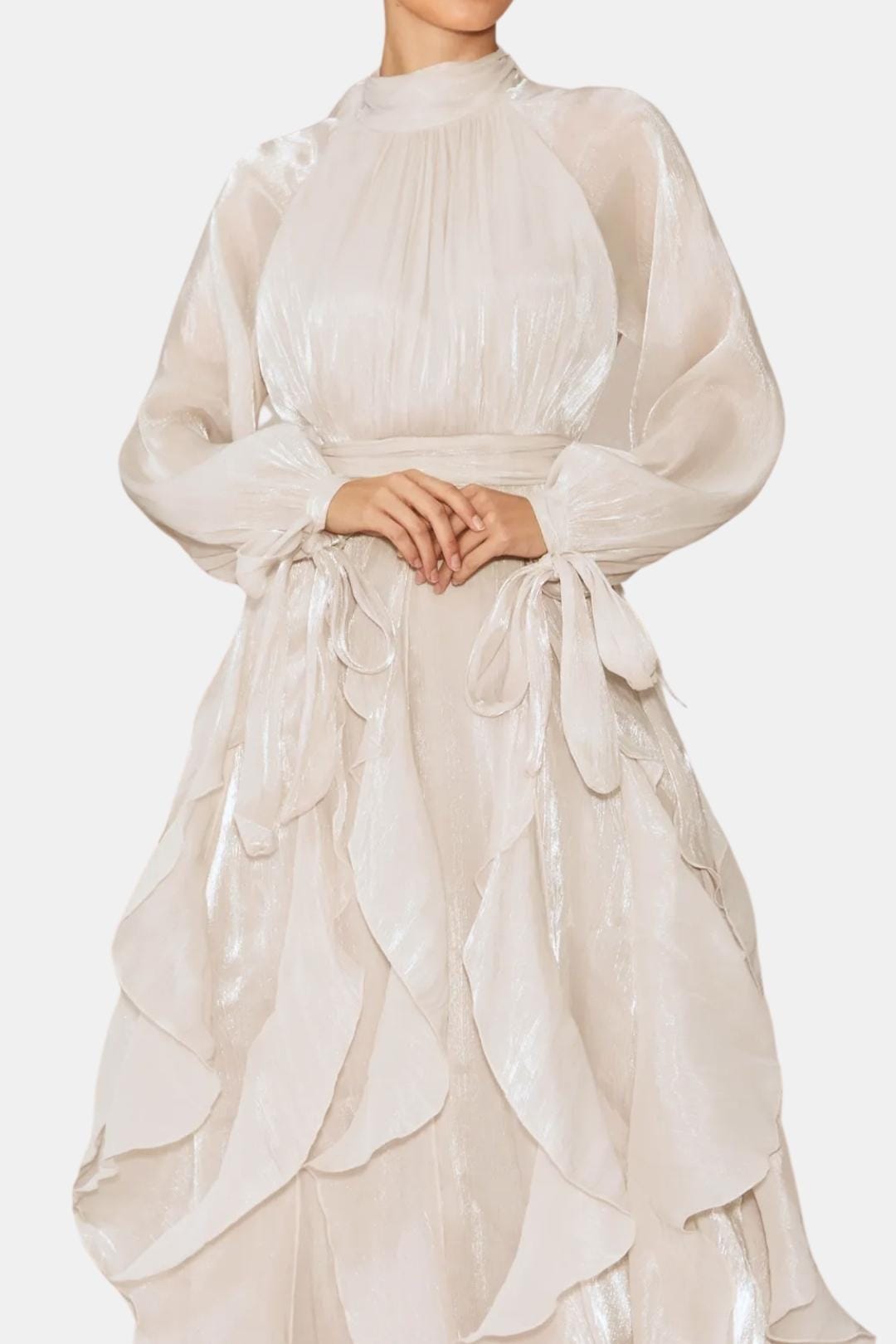 Image of Sloane | Women's Ruffle Long Sleeve Maxi Dress