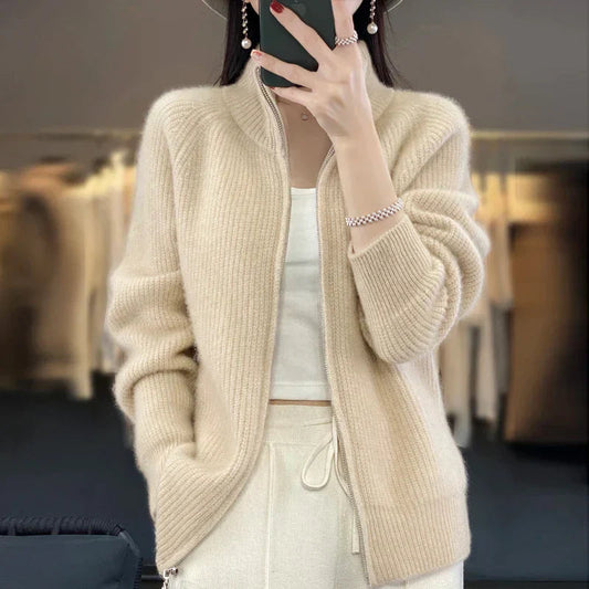 Sloane Women's Zip Up Fleece Jacket - Fashinoza