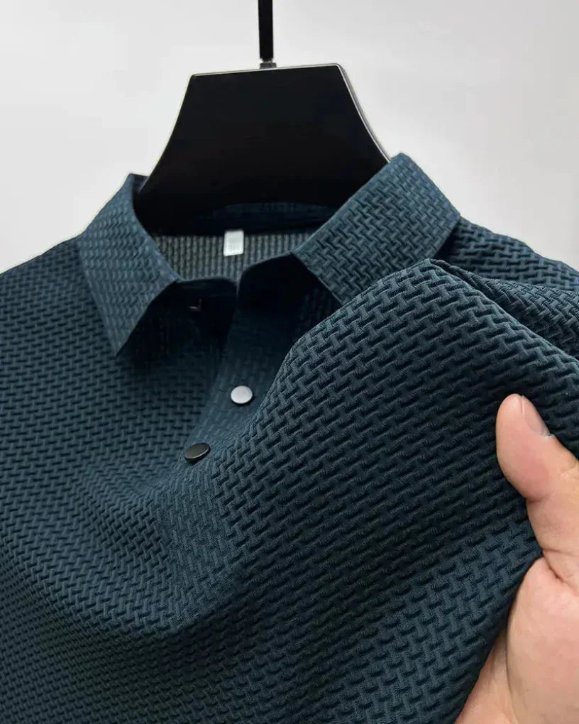 Men's Polo Shirt Cotton Elegant White