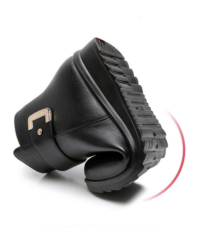 Women's Ankle Boots Rounded Toe Buckle Style