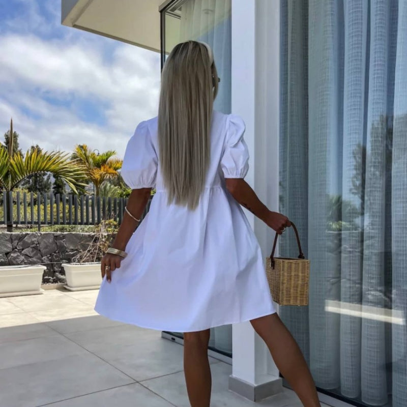 Ashley | Women Summer Bow Detail Mini Dress
