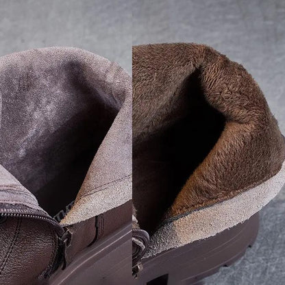 Women's Platform Boots Round Toe