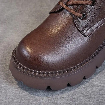 Women's Platform Boots Round Toe