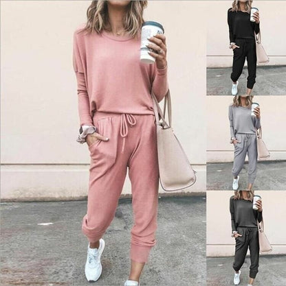 Women's Casual Long Sleeve and Jogger Pants Set