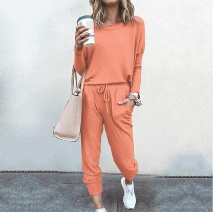 Women's Casual Long Sleeve and Jogger Pants Set