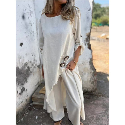 Women's Straight Leg Pants Outfit Set