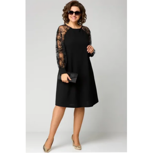 Loretta Women's Elegant Lace Dress - Fashinoza