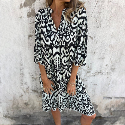 Women's Elegant Printed Dress