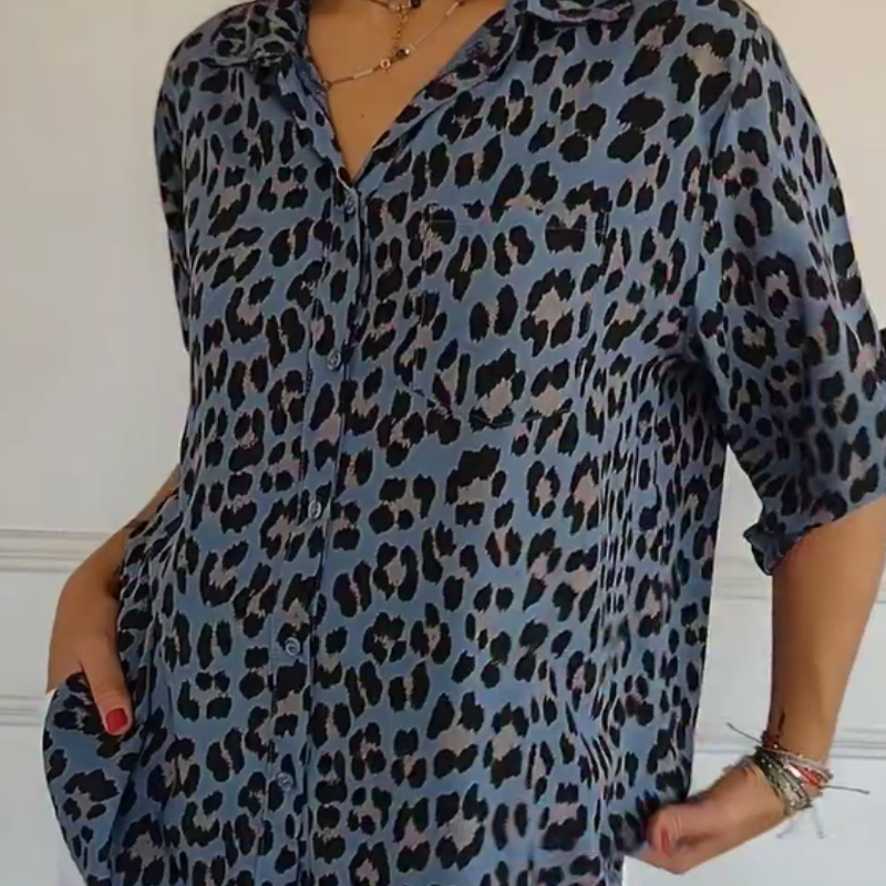 Women's Leopard Print Blouse