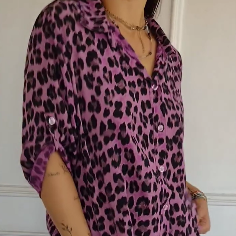 Women's Leopard Print Blouse