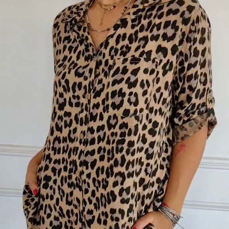 Women's Leopard Print Blouse